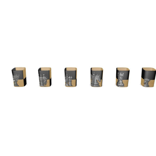 CHECKMATE Shot Glass Set of 6