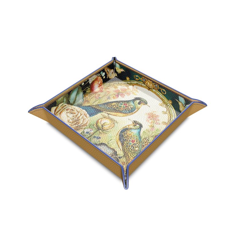 HUSH HUSH GARDEN - "Birds" Leather Trinket Tray