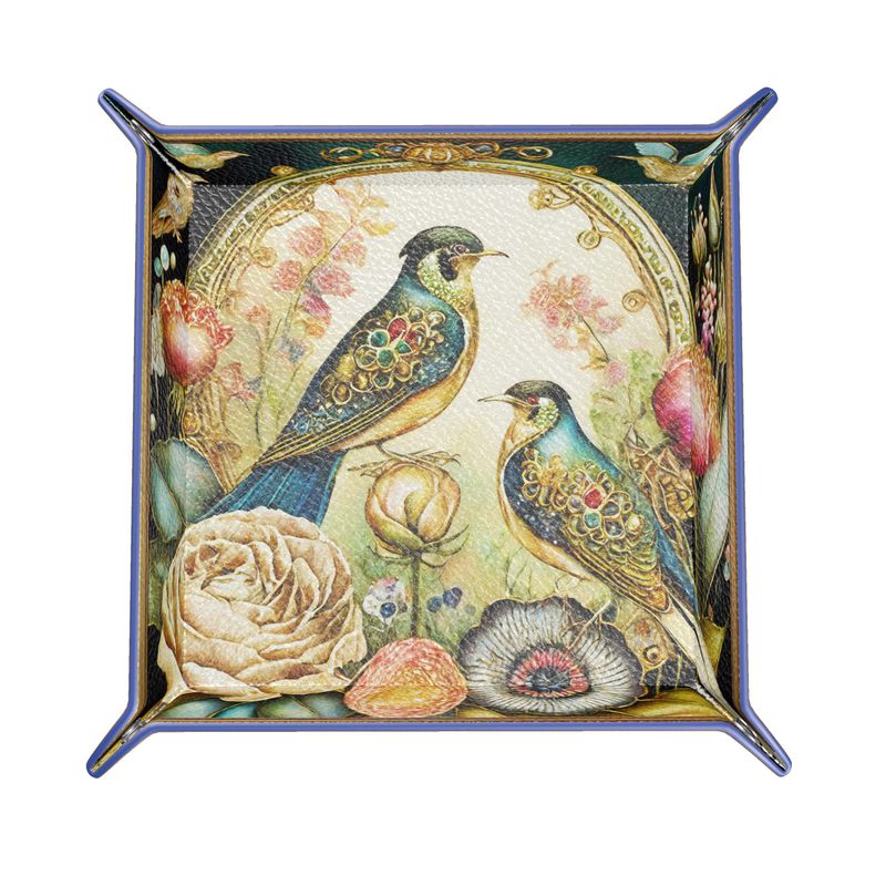 HUSH HUSH GARDEN - "Birds" Leather Trinket Tray