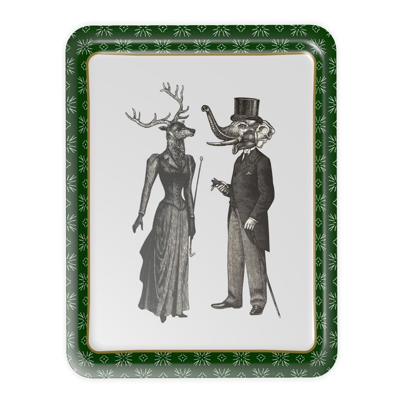 ENNUI ÉLÉGANT "Reindeer and Elephant" Serving Tray