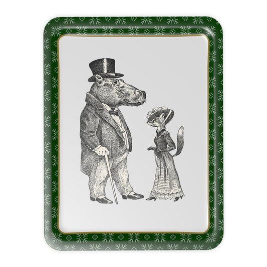 ENNUI ÉLÉGANT "Hippo and Fox" Serving Tray