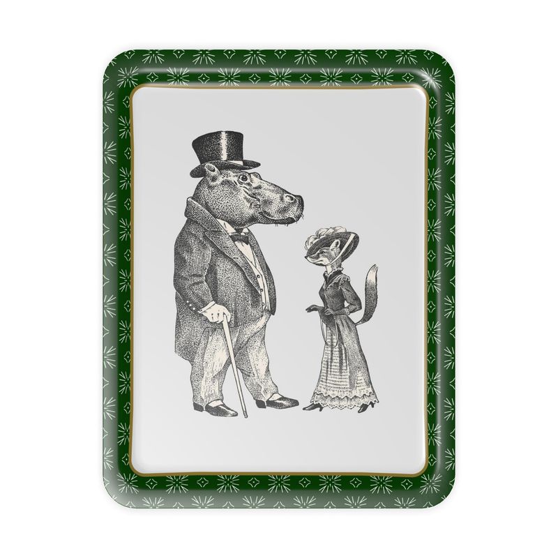 ENNUI ÉLÉGANT "Hippo and Fox" Serving Tray