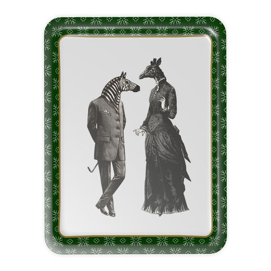 ENNUI ÉLÉGANT "Zebra and Giraffe" Serving Tray