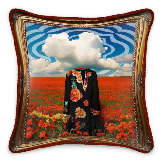 SECRETS AND FLOWERS - "COMPLEXITY" Silk Pillow