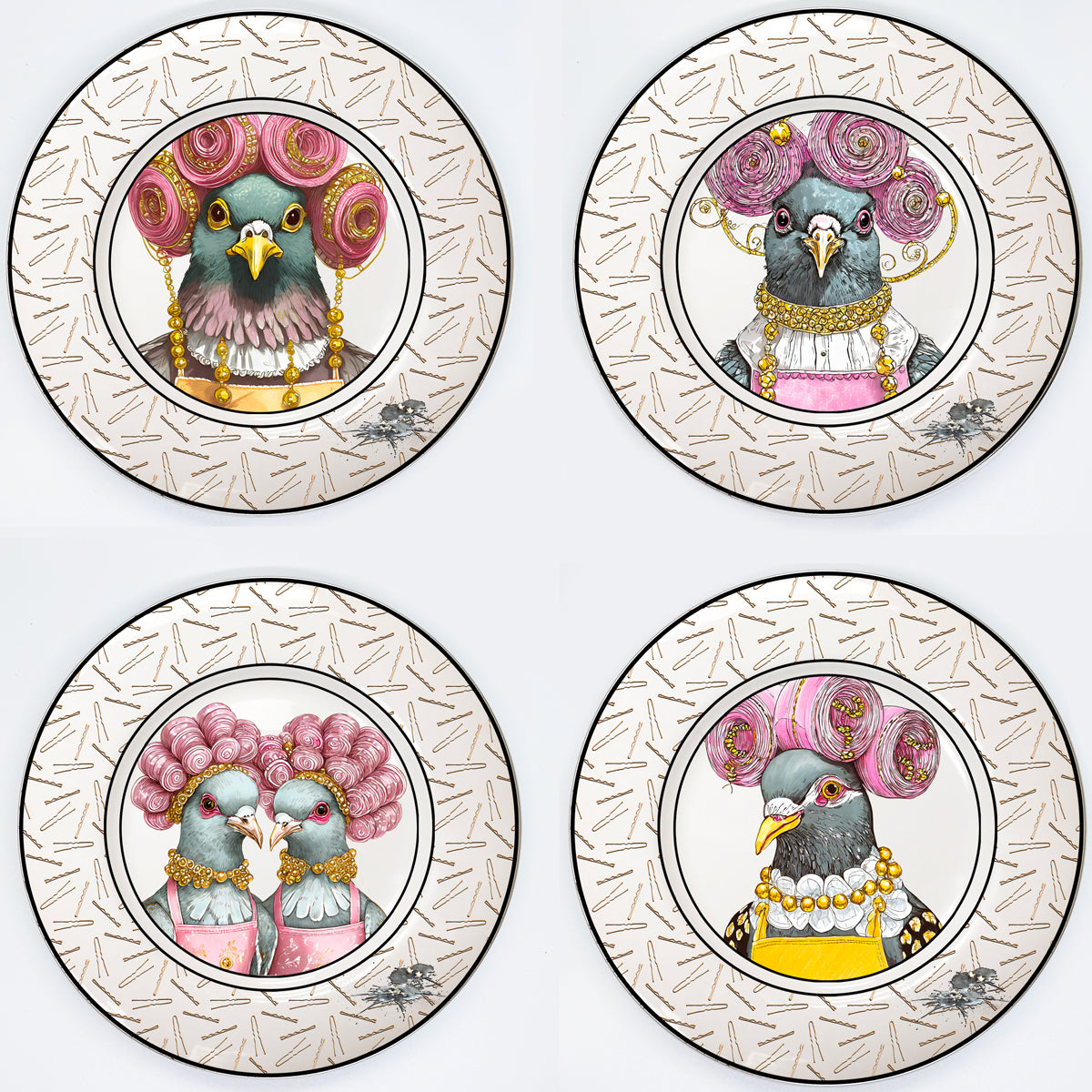 BEAUTY SCHOOL DROPOUT Appetizer Plates