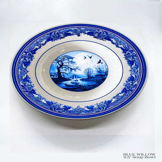 BLUE WILLOW Soup Bowl