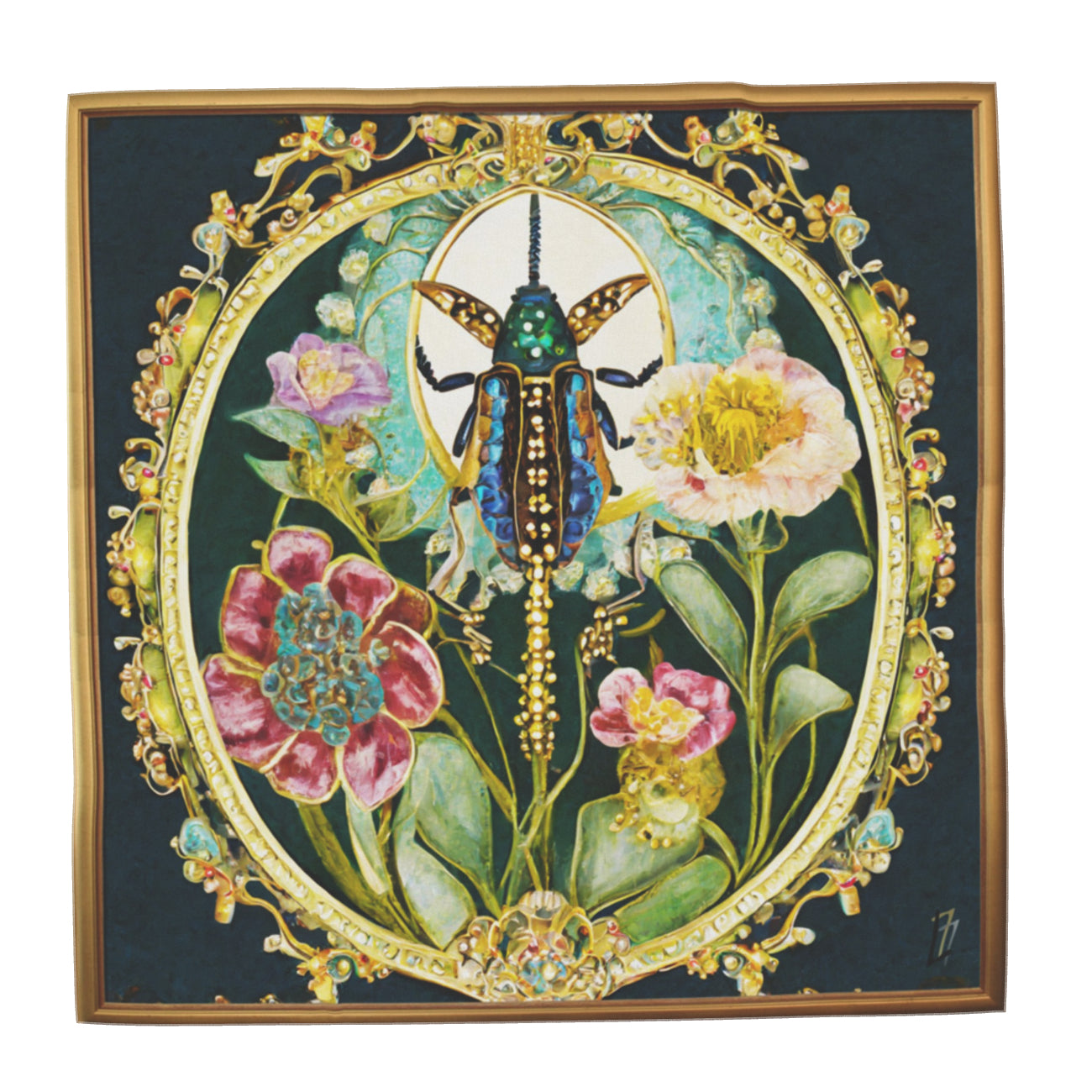 HUSH HUSH GARDEN - "Bug" Silk Scarf