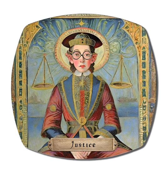 TAROT - "Justice" Dinner Plate