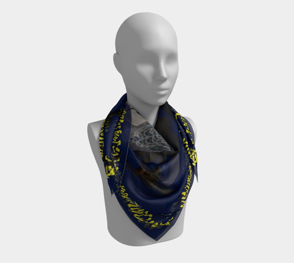 SUENO Silk Scarf in Blue