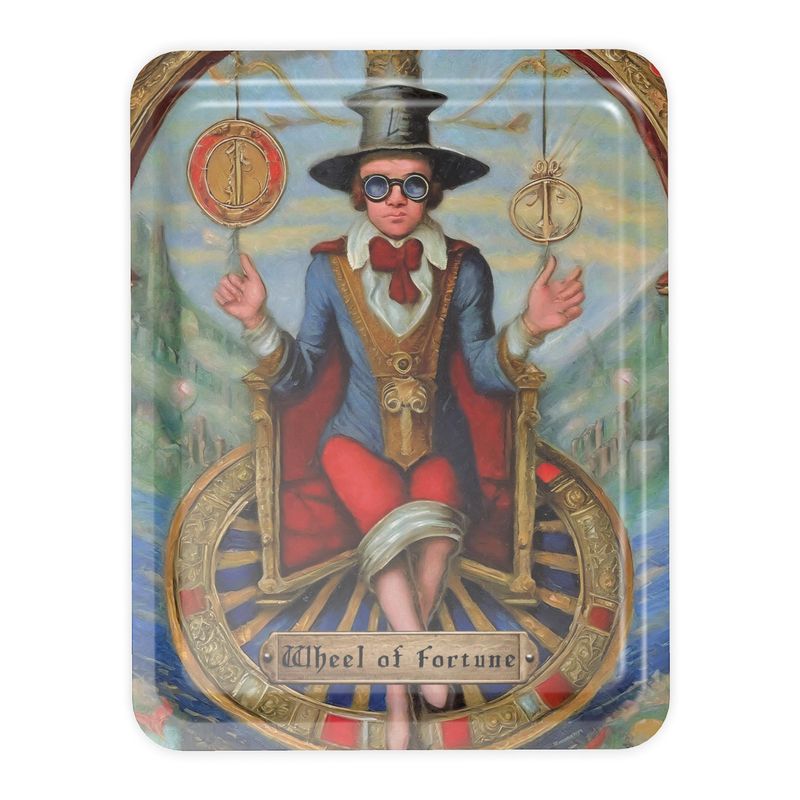 TAROT - "Wheel of Fortune" Serving Tray