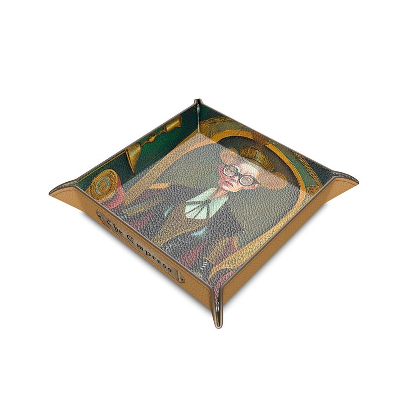 TAROT - "The Empress" Leather Trinket Tray