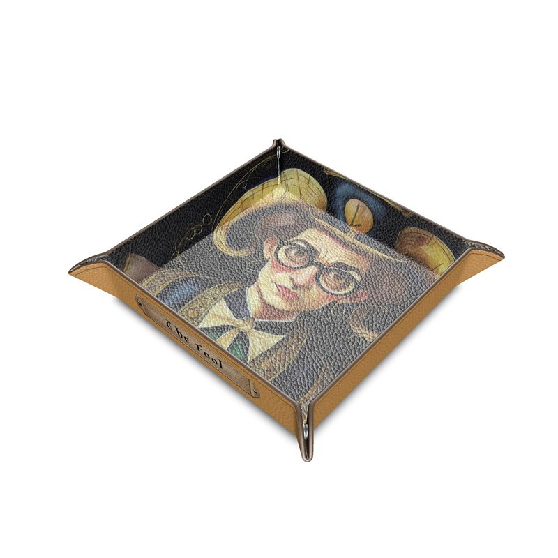 TAROT - "The Fool" Leather Trinket Tray