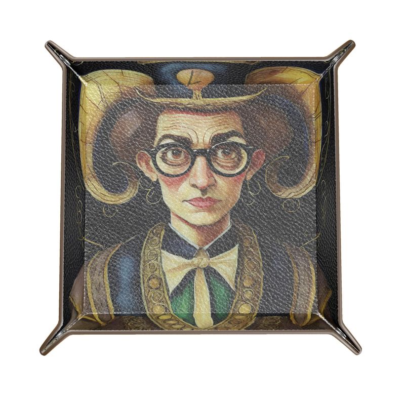 TAROT - "The Fool" Leather Trinket Tray