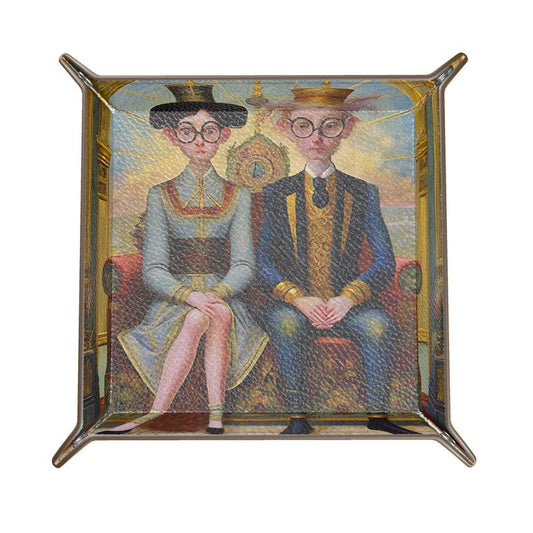 TAROT - "The Lovers" Leather Trinket Tray