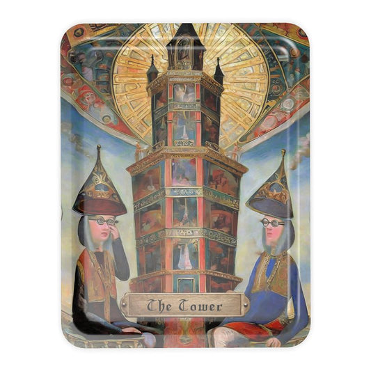 TAROT - "The Tower" Serving Tray