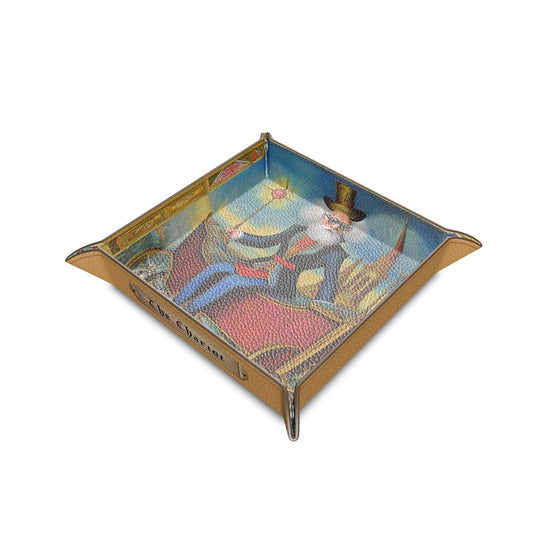 TAROT - "The Chariot" Leather Trinket Tray