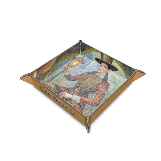 TAROT - "The Hermit" Leather Trinket Tray