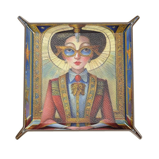 TAROT - "The Stars" Leather Trinket Tray