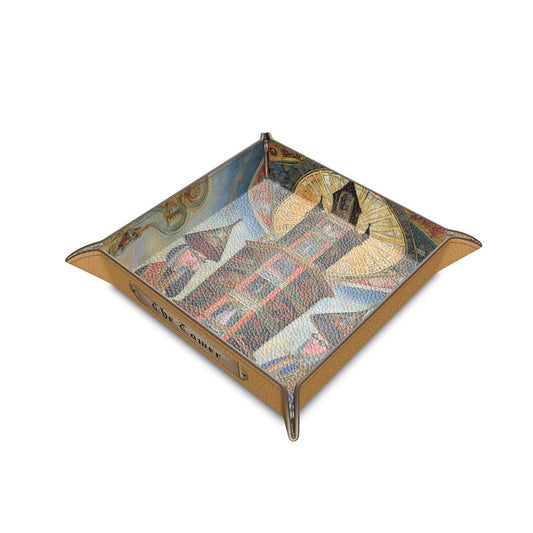 TAROT - "The Tower" Leather Trinket Tray