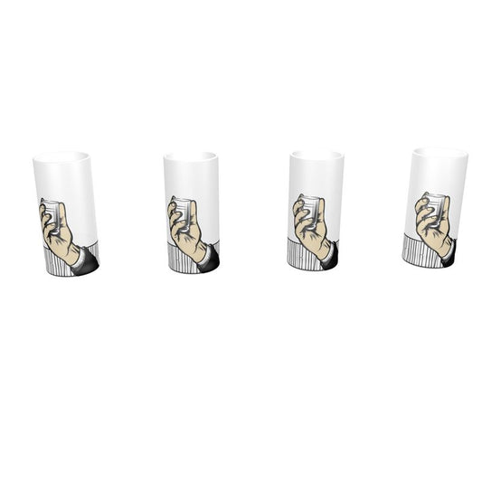 CHEW YOUR DIN DIN Shot Glass Set of 4
