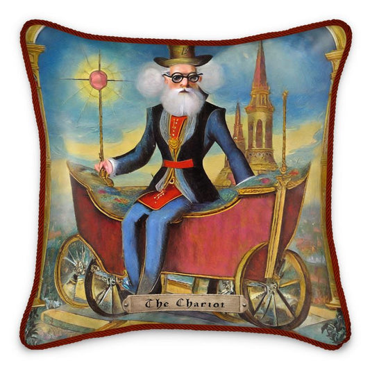 TAROT - "The Chariot" Silk Pillow