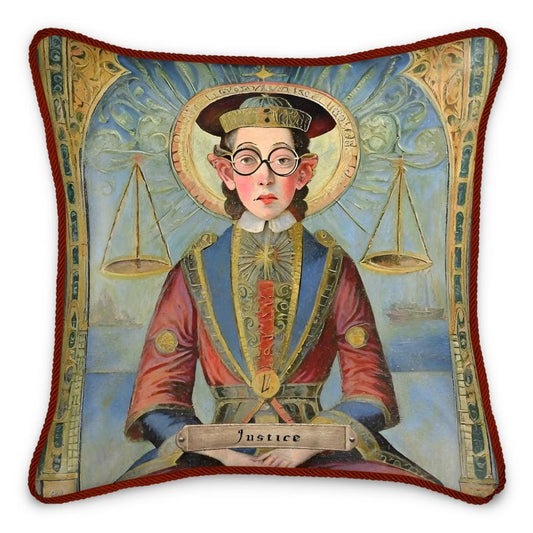 TAROT - "Justice" Silk Pillow